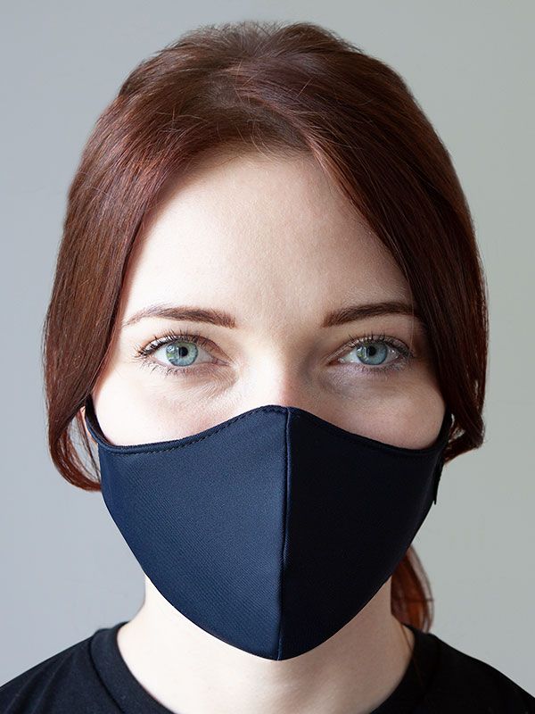 Maseczka damska BLACK wielorazowa z filtrem