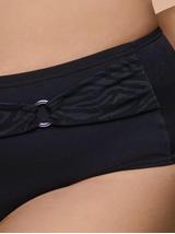 Figi kąpielowe ANTHRACITE maxi z kółkiem