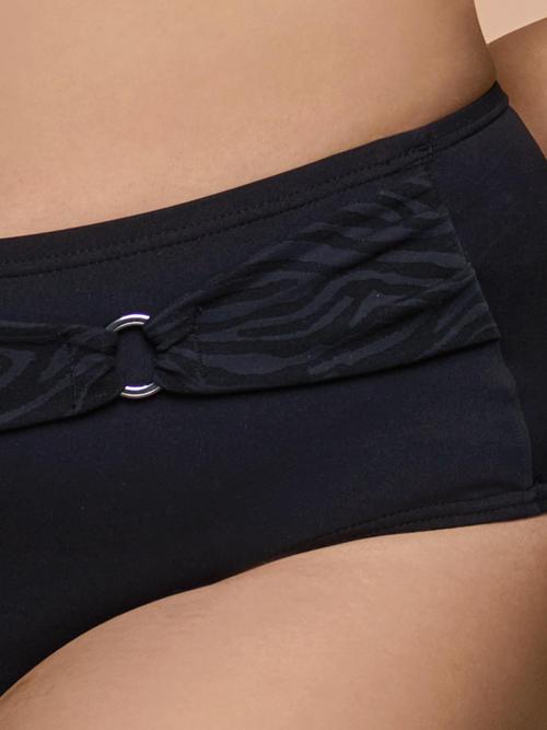 Figi kąpielowe ANTHRACITE maxi z kółkiem