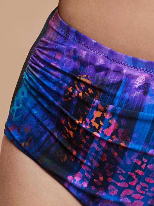 Figi kąpielowe CORAL maxi marszczone